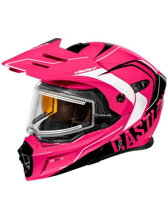 Castle CX950V2 Wake Electric Helmet White/Charcoal Medium (Showroom Model) - Image 4
