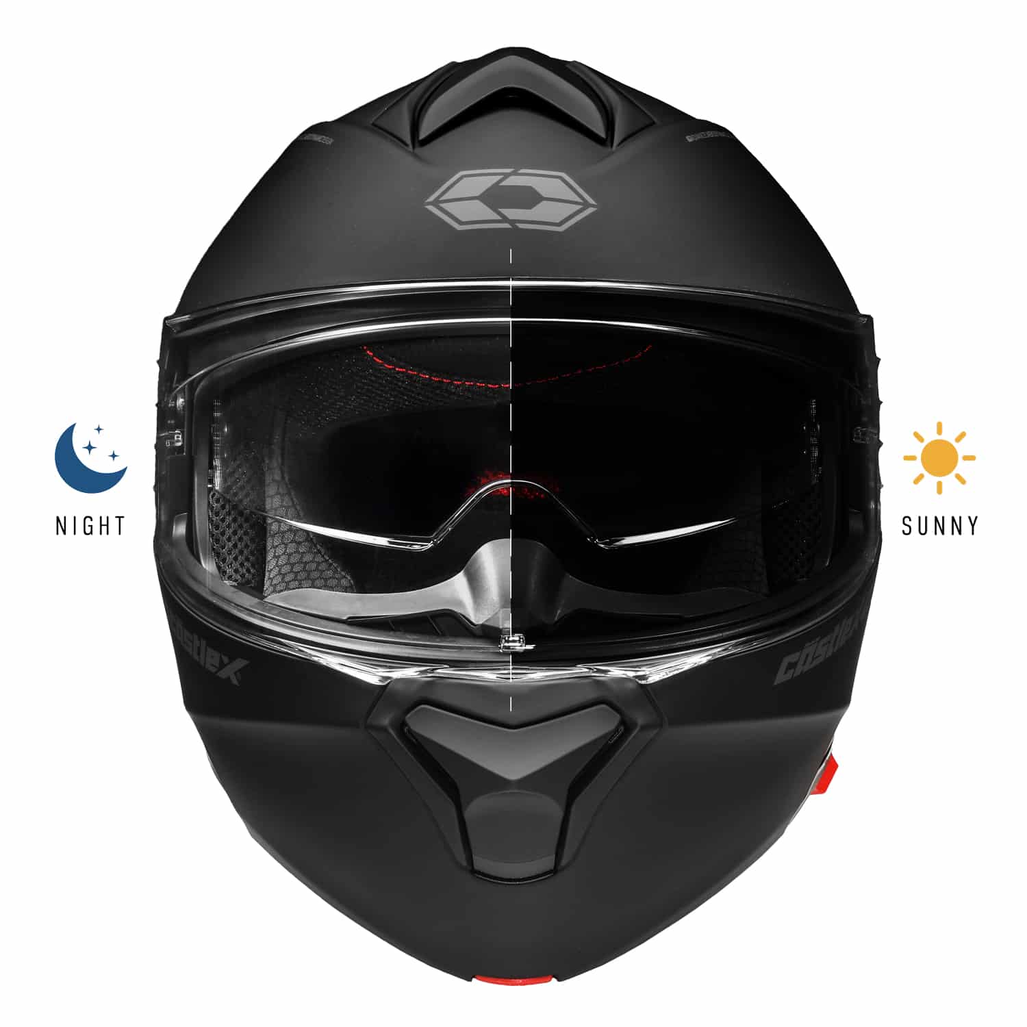 Castle X CX935 Photochromic Modular Motorcycle Helmet - Image 5