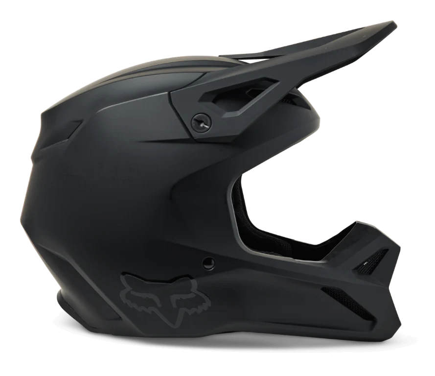 Fox Youth V1 Matte Black Helmet DOT/ECE - Image 3