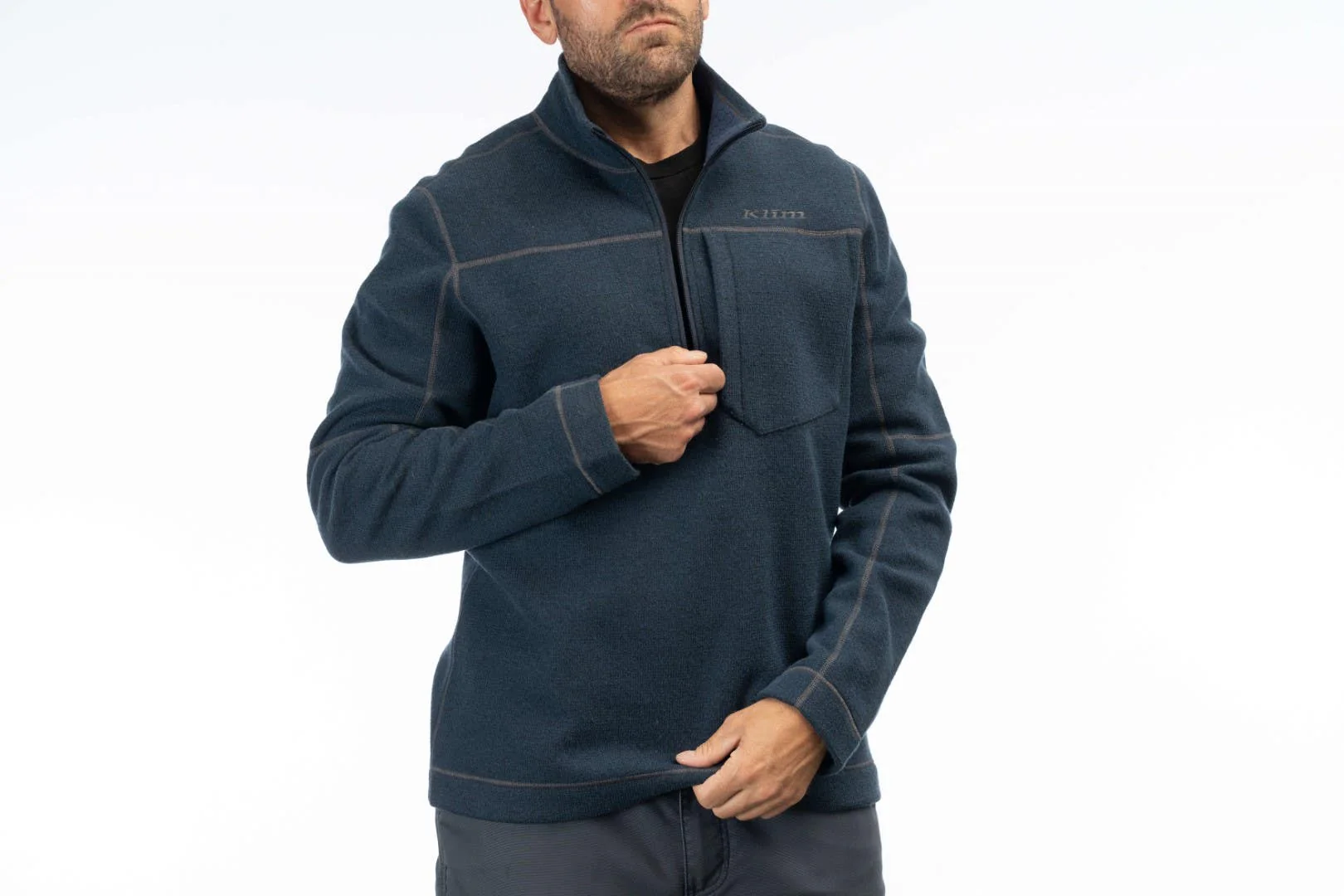 Klim Bighorn Canyon Wool Fleece 1/4 Zip - Image 9