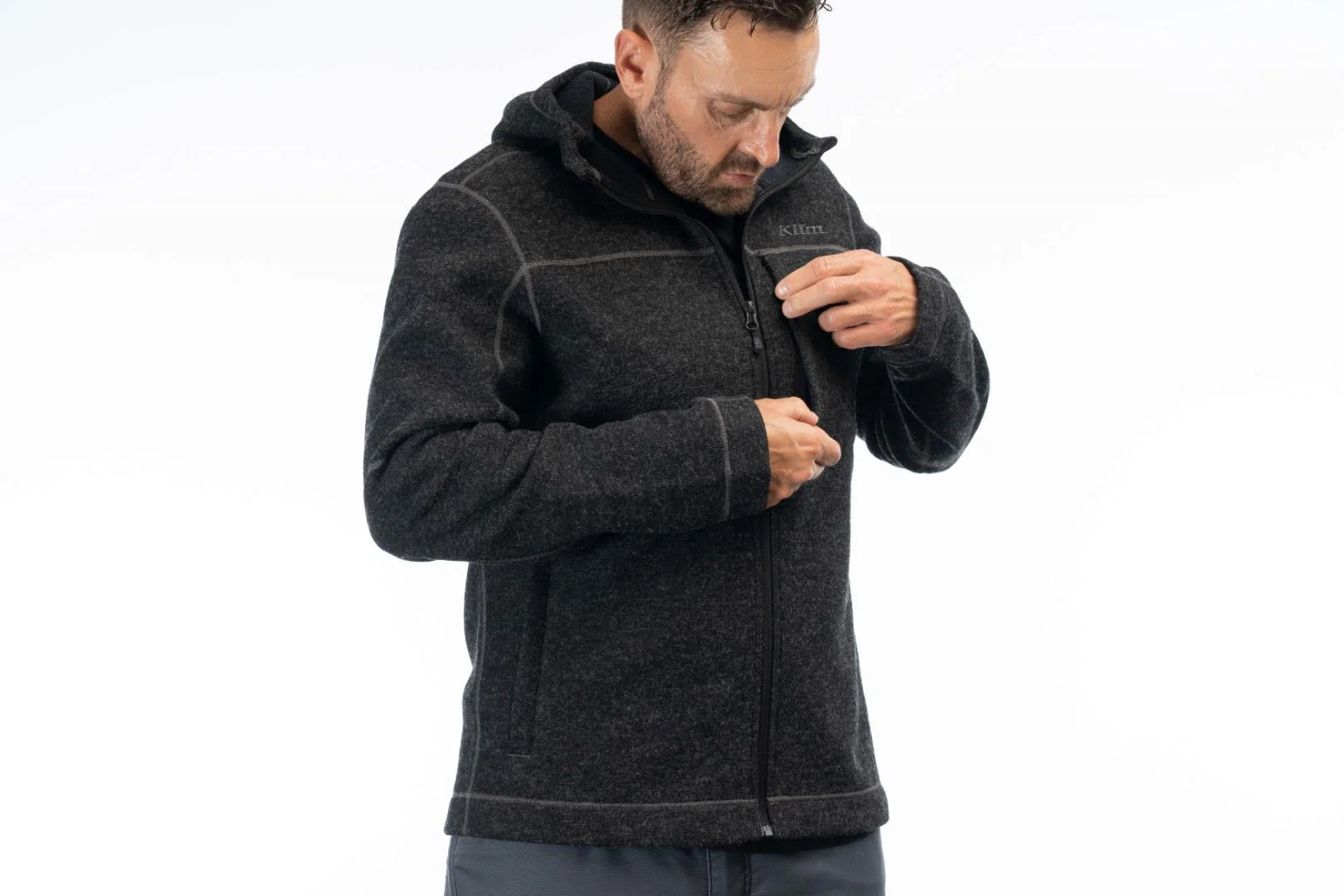 Klim Bighorn Canyon Wool Fleece Hoodie - Image 3