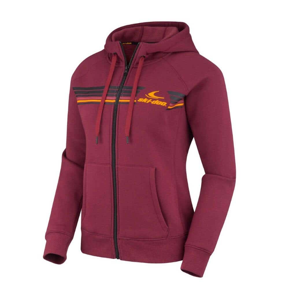 Ski-Doo Ladies Premium Zip-Up Hoodie - Image 4