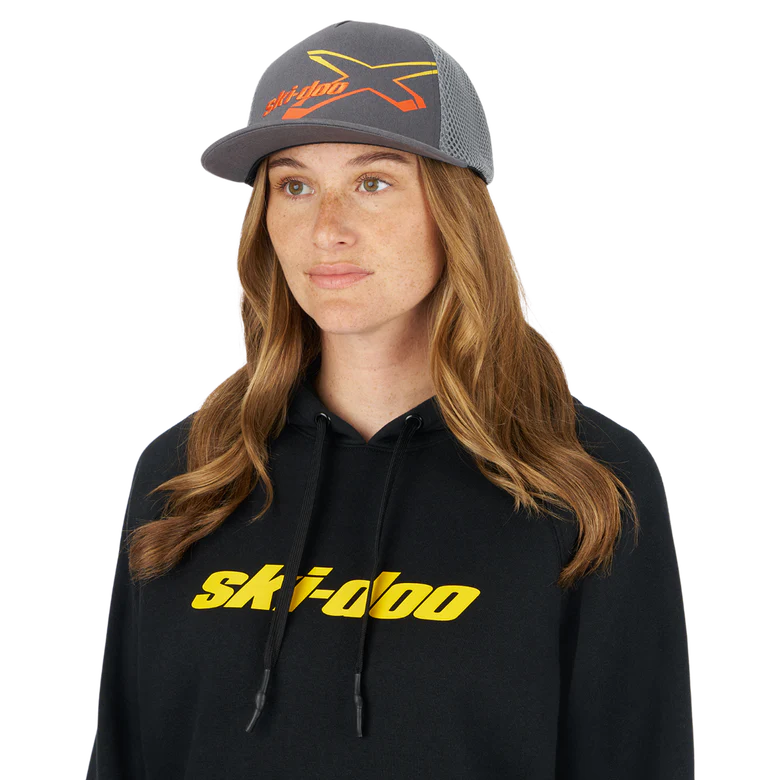Ski-Doo X-Team Gradiant Fitted Flat Cap - Image 2